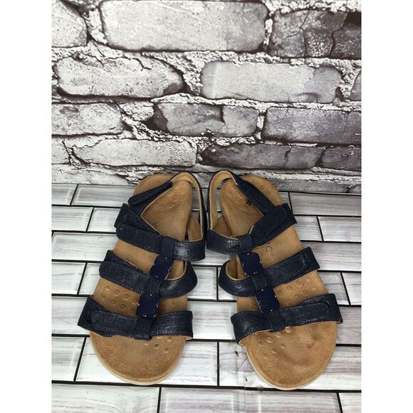 Vionic Amber Blue Denim Adjustable Strap Casual Sandals Women’s Sz 8M US/38.5EU - Picture 13 of 14